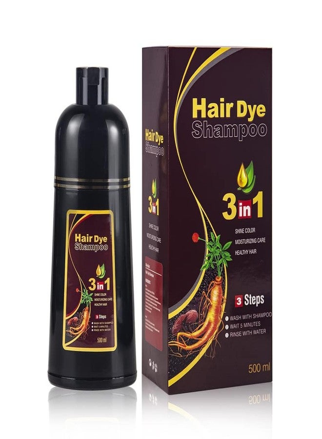 BELEZALIB Instant Dark Brown Hair Dye Shampoo for Women, Hair Color Shampoo for Gray Hair, 3 in 1-100% Gray Coverage - Natural Plant Ingredients, 16.9OZ/500ML - Image 1